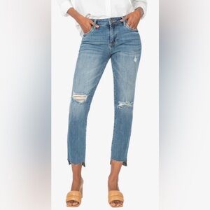 Kut from the Kloth - Reese Ankle Straight Leg Crop Denim Jean